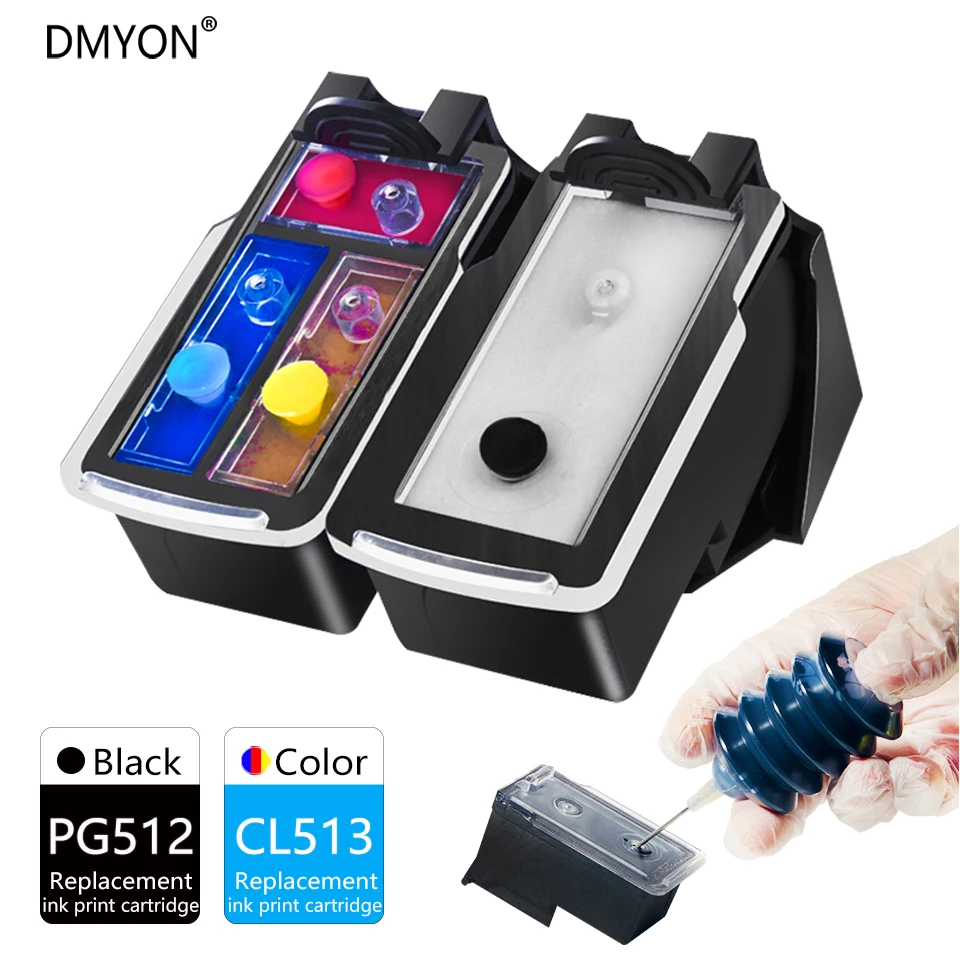 Чернильный картридж DMYON PG512 CL513 совместимый с принтером Canon Pixma MP230 MP250 MP240 MP270 MP480 MX350