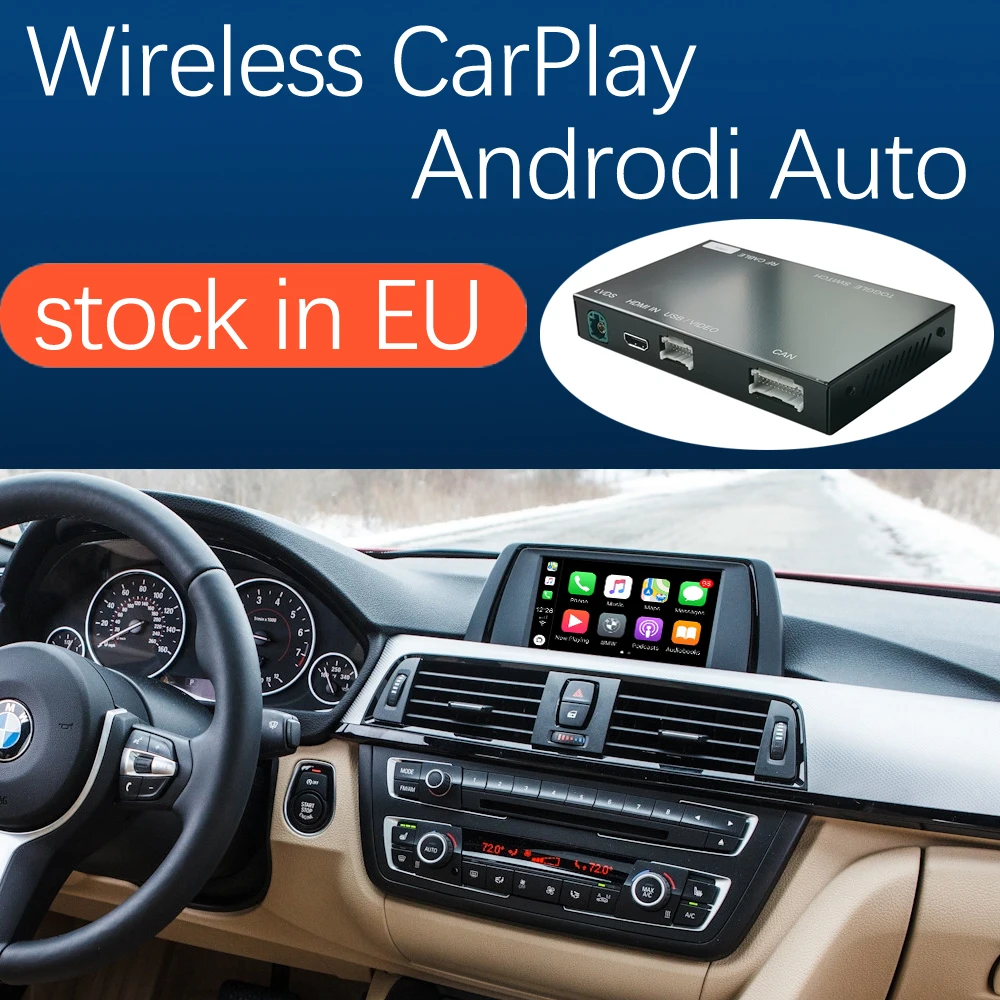 Беспроводной Apple CarPlay Android авто для BMW 3 4 серии F30 F31 F32 F33 F34 F35 F36 2011 2016 с функцией Mirror