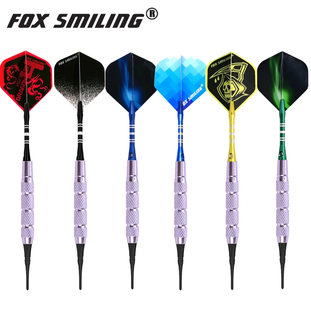 

Fox Smiling 12PCS 18g Electronic Soft Tip Darts With Aluminum Shaft With 9PCS Flights60PCS Rubber O Ring, 50PCS Soft Tips
