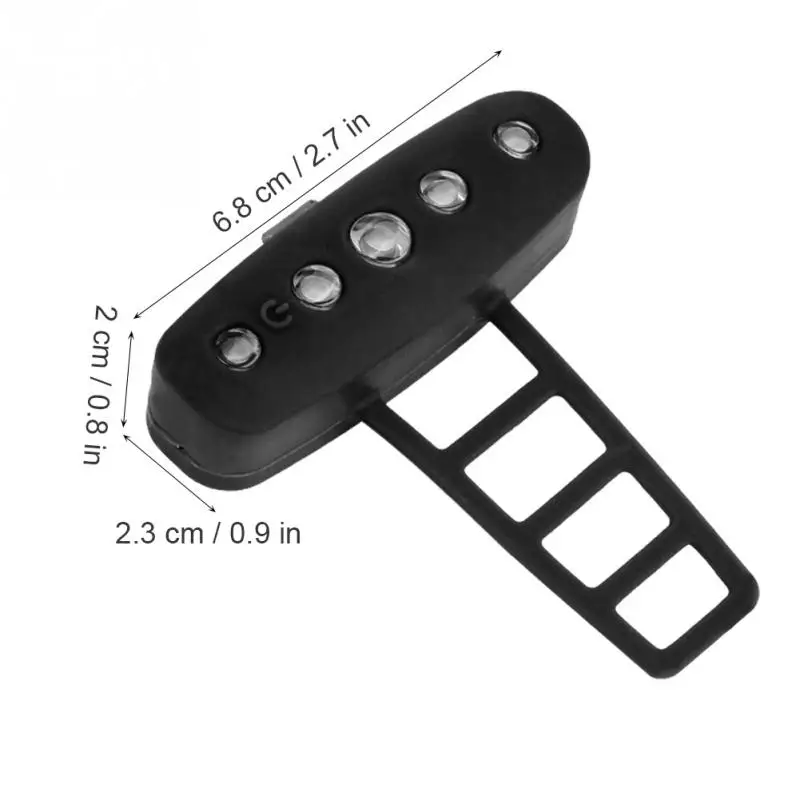 Bicycle Light Silicone Rear Mountain Road Bike USB Charging Warning Lamp Ultra Bright Tail | Спорт и развлечения