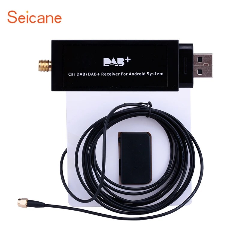Seicane HD Автомобильное цифровое радио DAB + аудио приемник тюнер с функцией RDS USB
