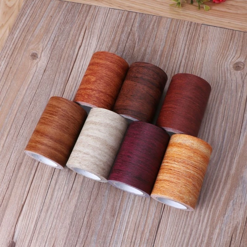 

3\" X15' Realistic Woodgrain Repair Tape Patch Wood Textured Furniture Adhesive Au 25 20 Dropship