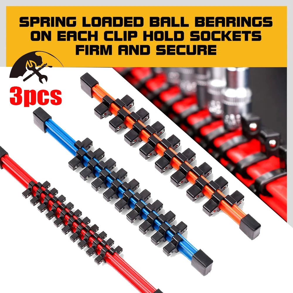 3 шт. двусторонний органайзер для розеток 1/4 дюйма 3/8 1/2 высококачественные