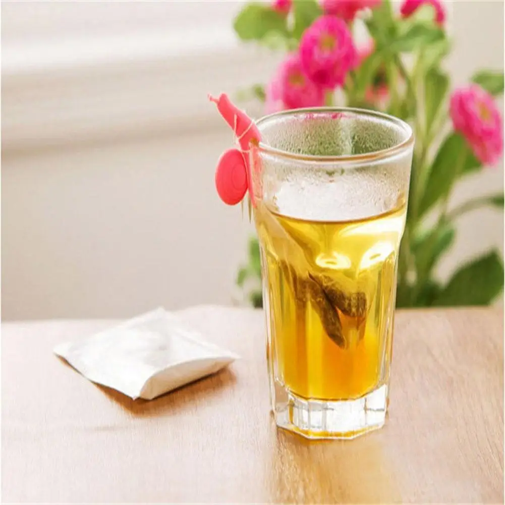 10х креативный силиконовый держатель для чайных пакетиков в форме улитки кружка