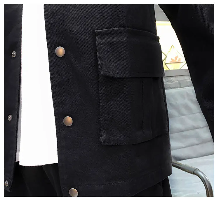 

New Arrival Spring Autumn Men Outerwear Vintage Fashion Loose Shirt Jacket Coats Male Streetwear Casual Jacket Cardigan