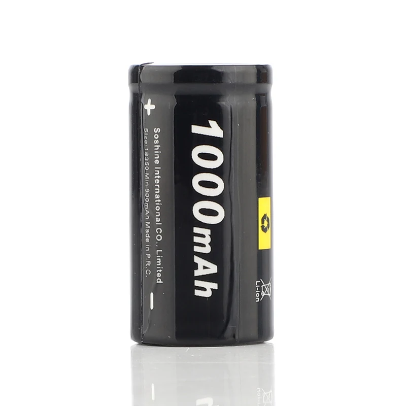 Original Soshine 3.7V 18350 Rechargeable Li-ion 1000mAh For Battery+ Holder Case | Электроника