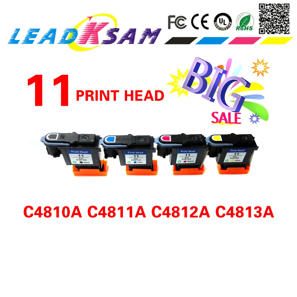 Горячая 11 совместимый для hp11 печатающая головка Designjet 70 100 110 500 510 500PS C4810A C4811A C4812A