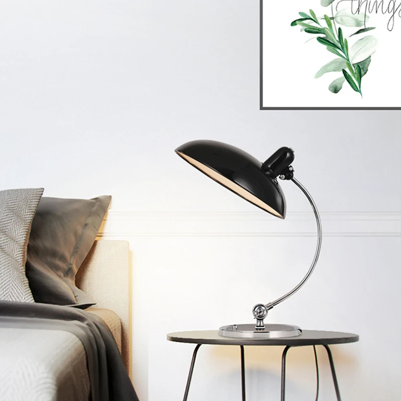 

Denmark Kaiser Idell Table Lamp Modern Designer Iron Desk Lamp For Living Room Bedroom Study Decor Light Nordic Bedside Lamps