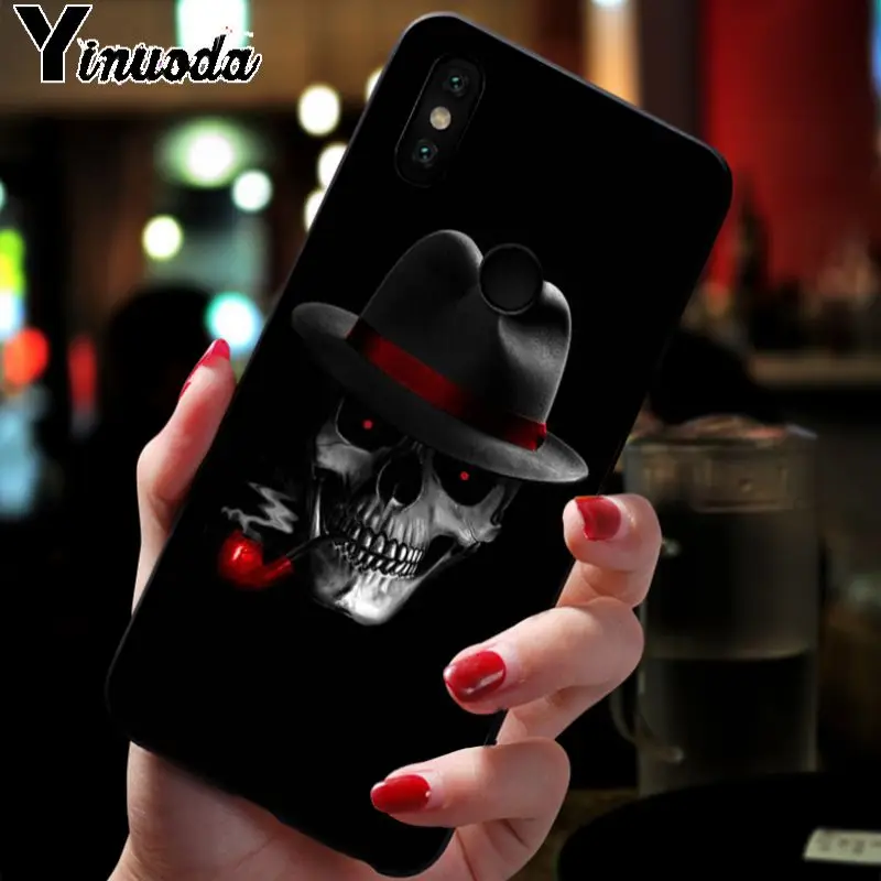 Yinuoda Каратель маска череп аксессуары чехол для телефона xiaomi redmi 7 5plus 6pro 6a 4x go note5 note7 note6pro mi8se 9se coque