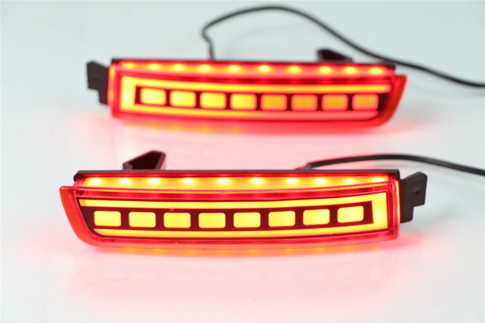 Автомобильная проблесковая 2 шт. светодиодных ламп с отражателем задний фонарь