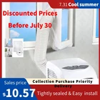 3 м 4 м, уплотнение для окон, Портативное мобильное устройство для кондиционирования воздуха, уплотнительная пластина для окон, домашний Кондиционер, мягкая герметичная перегородка