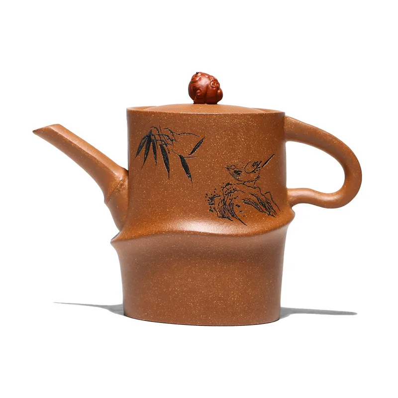 

Yuzhongsha Yixing Zisha teapot handmade raw material crab yellow bamboo teapot household teapot