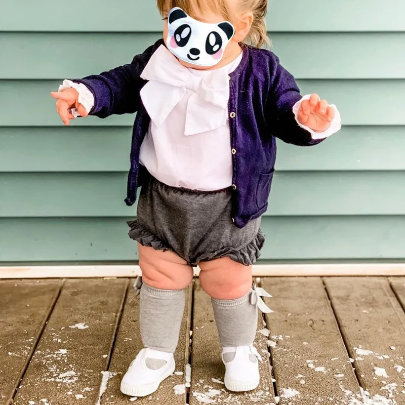 Носки для маленьких девочек до колена с бантом милые детские носки принцессы