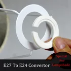 Абажур E27 преобразователь в Е14 абажур светильник пы фиксирующие абажуры переходник для кольца шайбы удерживающий фитинг для трансвертера E 27 14 Белый