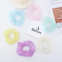 2021new phantom colors sequins elastic hair bands glitters hair scrunchies in large size shinny bling hair accessories headband