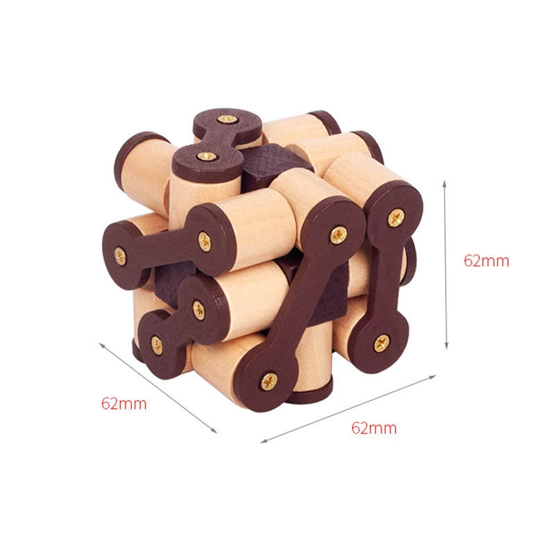 Винтаж деревянный ящик Любань пазл с замком Игрушка Головоломка стойки