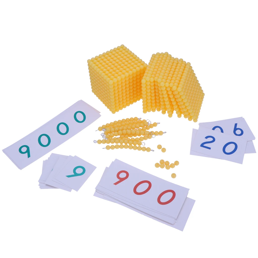 1 Набор игрушек Монтессори математические материалы игра банк счетные