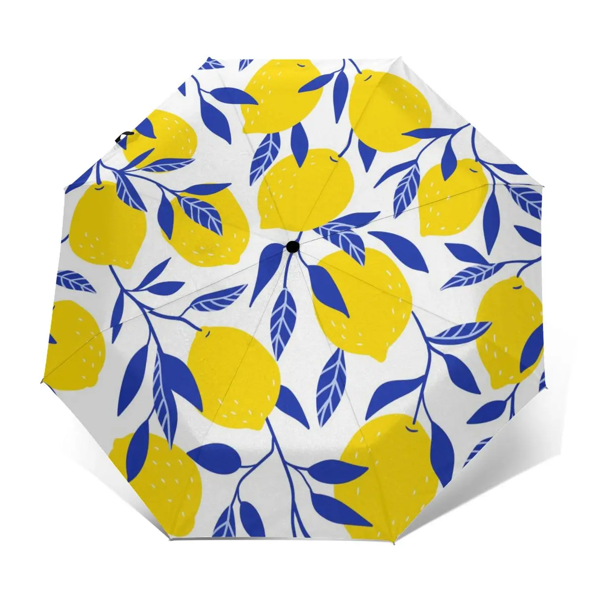 Online Ombrello Automatico Pieghevole Resistente Al Vento Donna Auto Limone Giallo Tropicale Ombrelli Antivento Pioggia Per Uomo Ombrellone