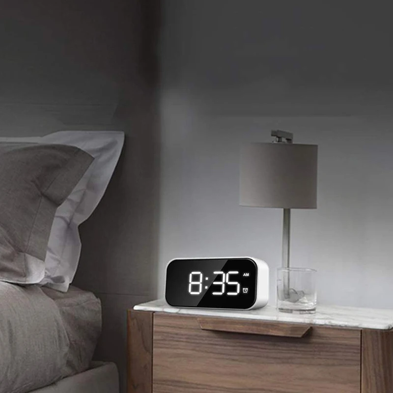 Светодиодный Будильник с простым управлением простое Повтор сигнала