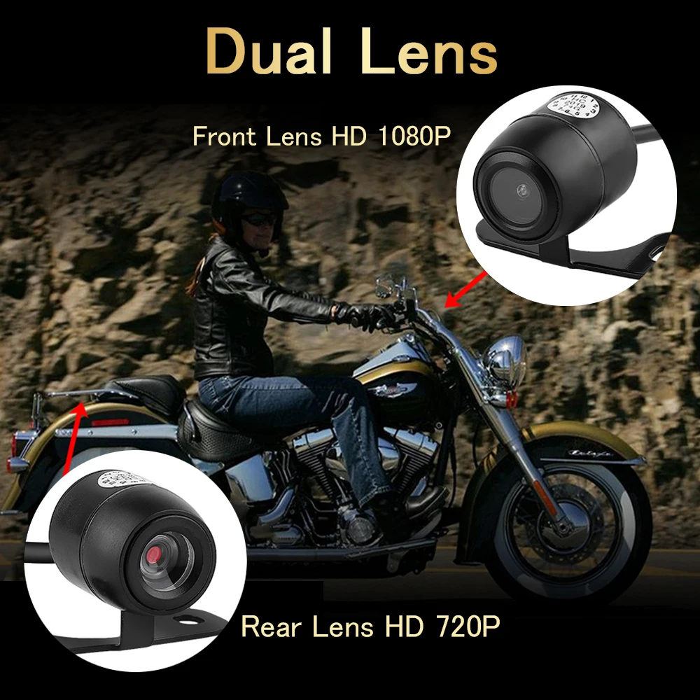 WONVON 3 0 &quotSE100 мотоциклетный видеорегистратор Dash камера Full HD 1080 P/60f/s заднего вида