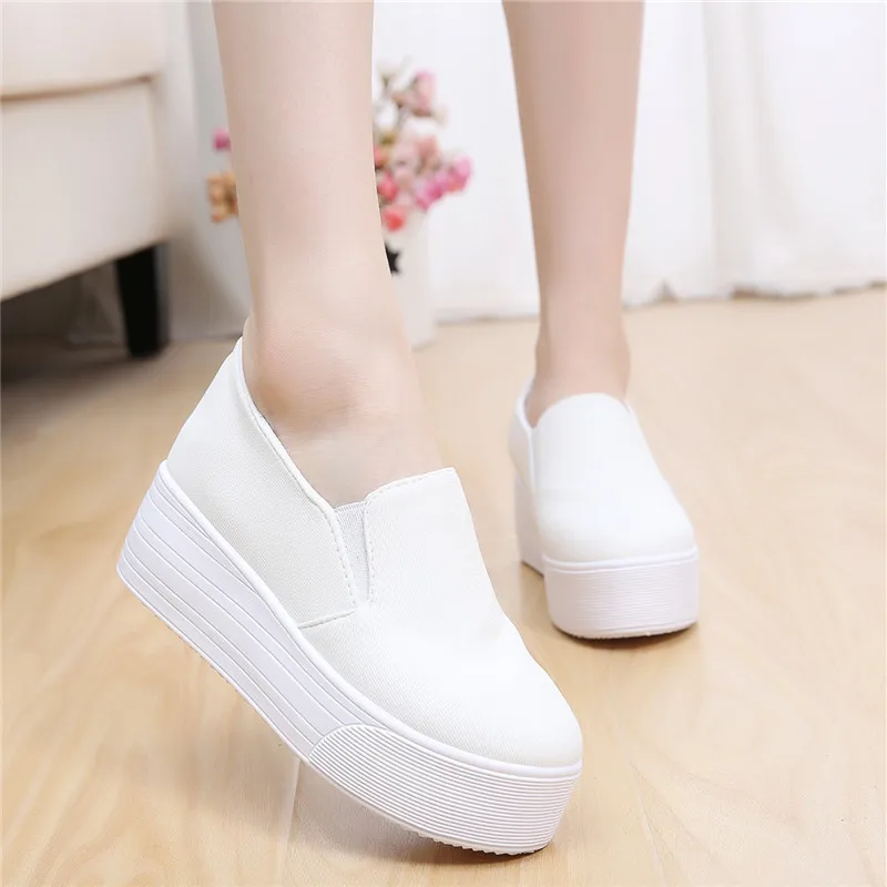 

2020 Spring and Autumn New Thick-Soled Wear-Resistant Non-Slip Casual Sports Slip-on Women's Shoes