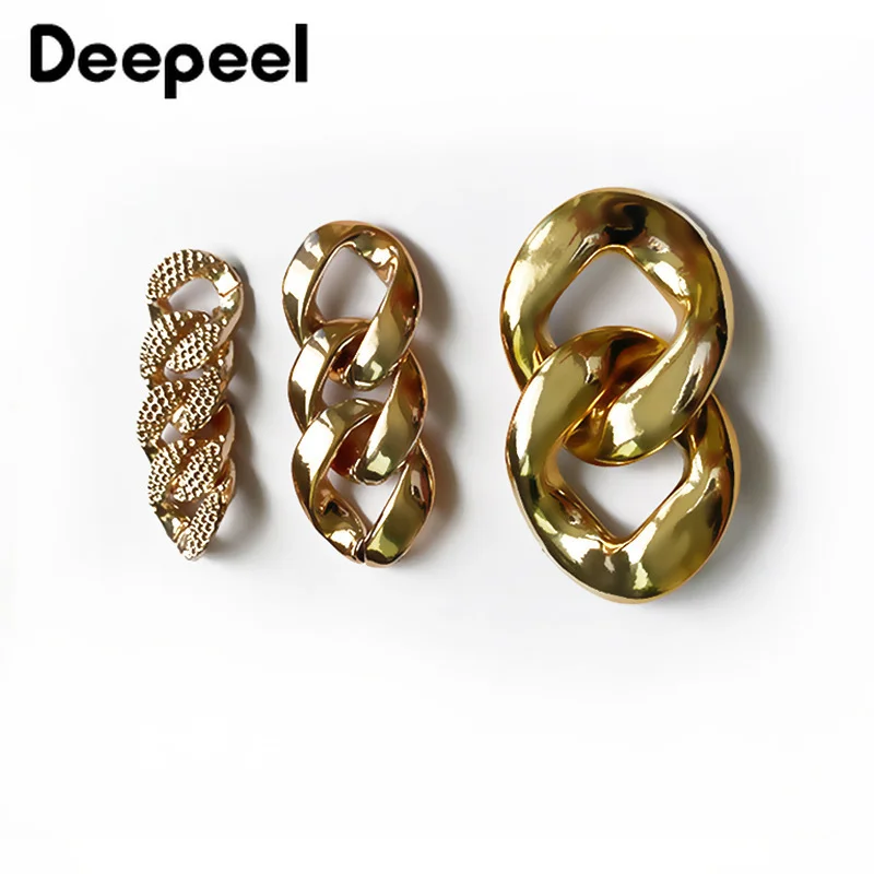 

10 шт. Deepeel, 7 см/7,5 см/8 см, пластиковое кольцо, цепочка, Пряжка для кожаного мешка, украшения обуви, сделай сам, зажим, крючок, застежка, Швейные а...