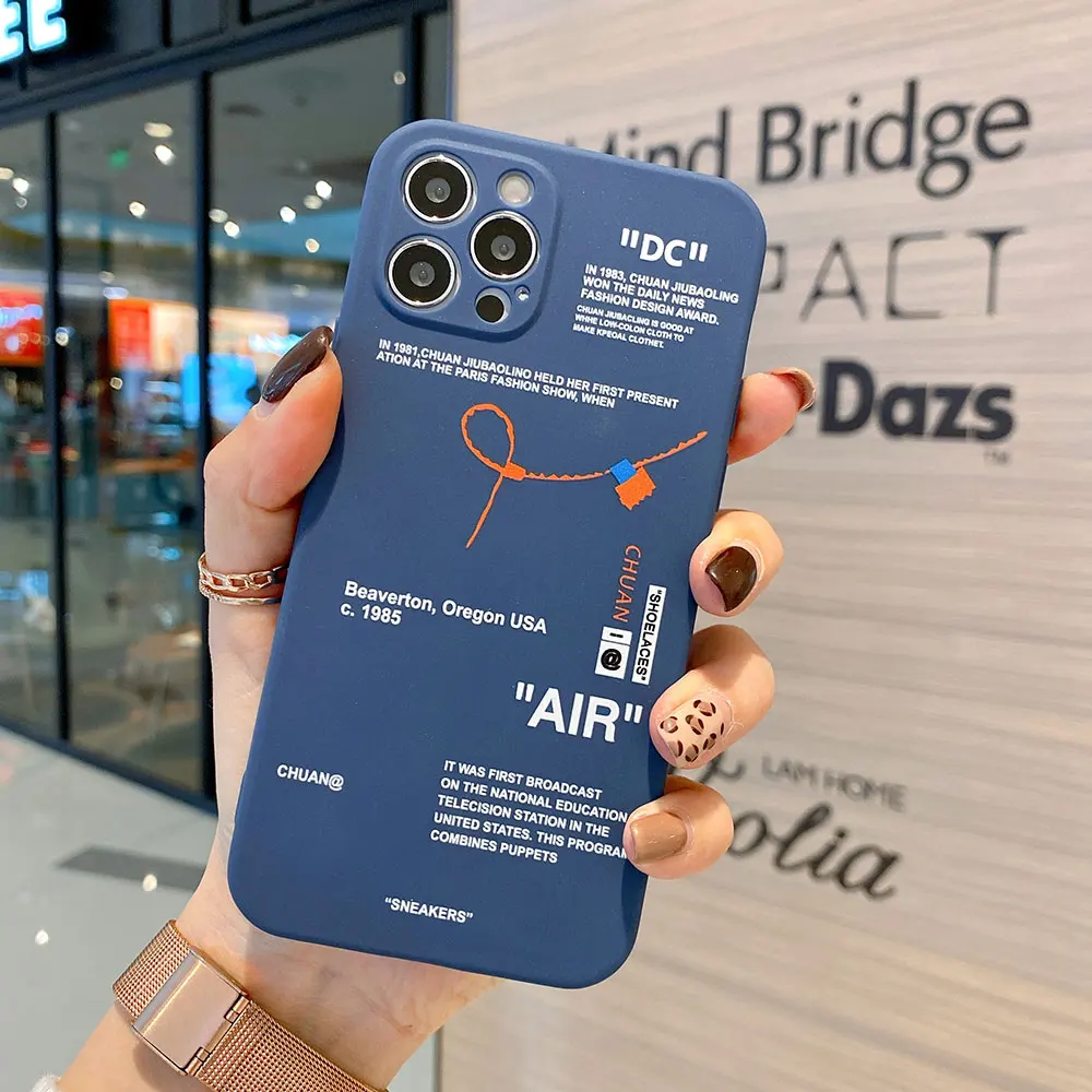 cute tides brand sneakers phone case for iphone 12 mini 11 pro x xr xs max 7 8 6 plus luxury of label letter silicon cover coque free global shipping