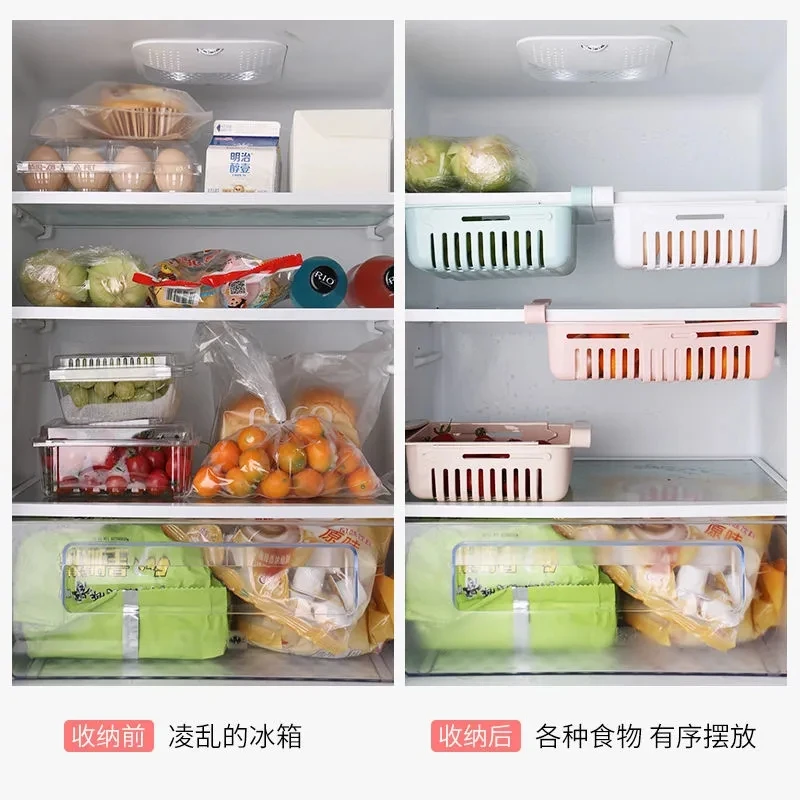 

Fridge Organizer Storage Box Refrigerator Drawer Plastic Storage Container Shelf Fruit Egg Food Storage Box Kitchen Accessories