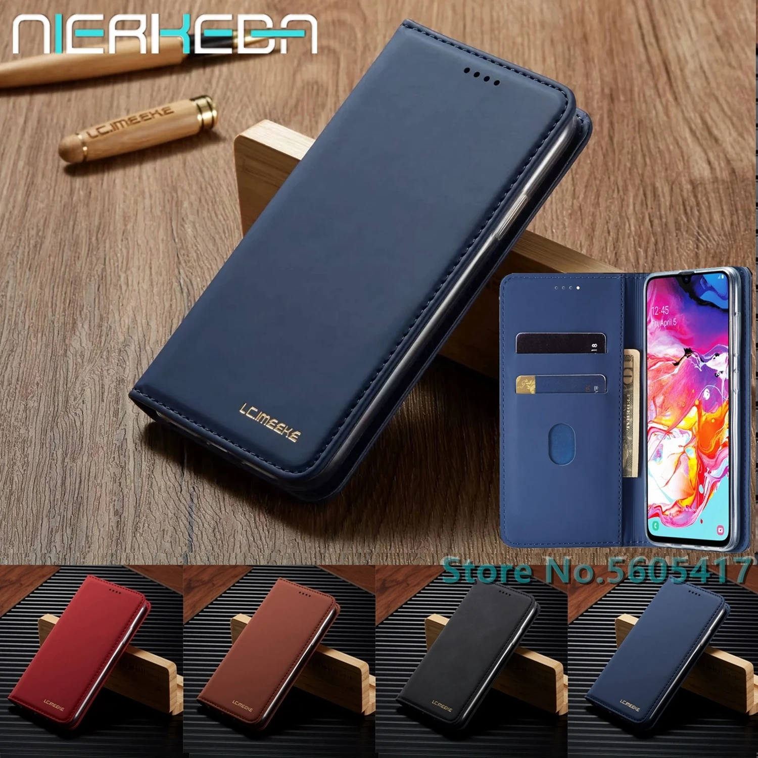 Роскошный кожаный чехол для Samsung A50 A70 книжка с бумажником Galaxy A10 A20 A20E A30 A40 A51 A71