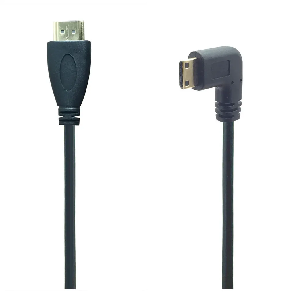 Кабель Mini HDMI-совместимый с 1080p 3D адаптер позолоченным разъемом HD TV C прямоугольный
