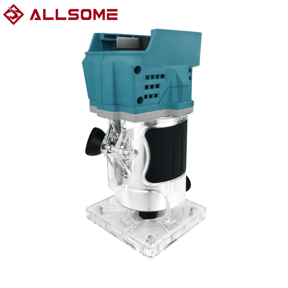 

880W Cordless Electric Trimmer Woodworking Slotting Trimming Woodmilling Cutter Machine Wood Router With 5 Miiling Cutter Blades