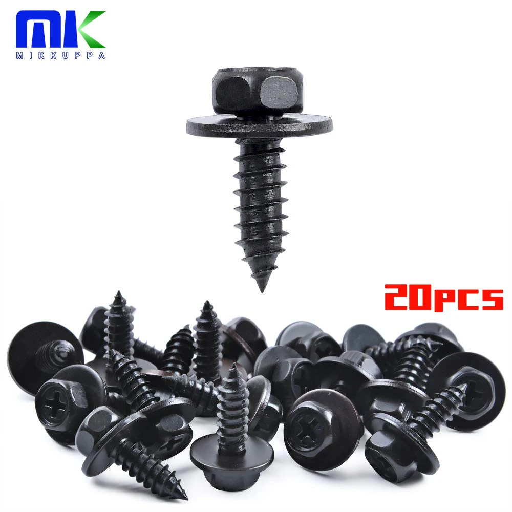 MIKKUPPA 20 шт. шестигранный винт с головкой для Toyota RAV4 06-18 Tacoma 00-04 Lexus RX330 04-06 Scion TC 05-16 бампер крепежного винта