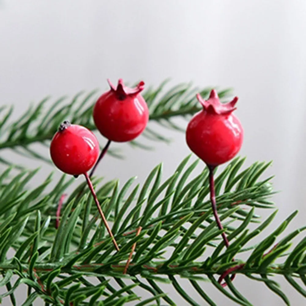 20 шт. имитация ягод красное украшение для фруктов искусственный гранат фрукты