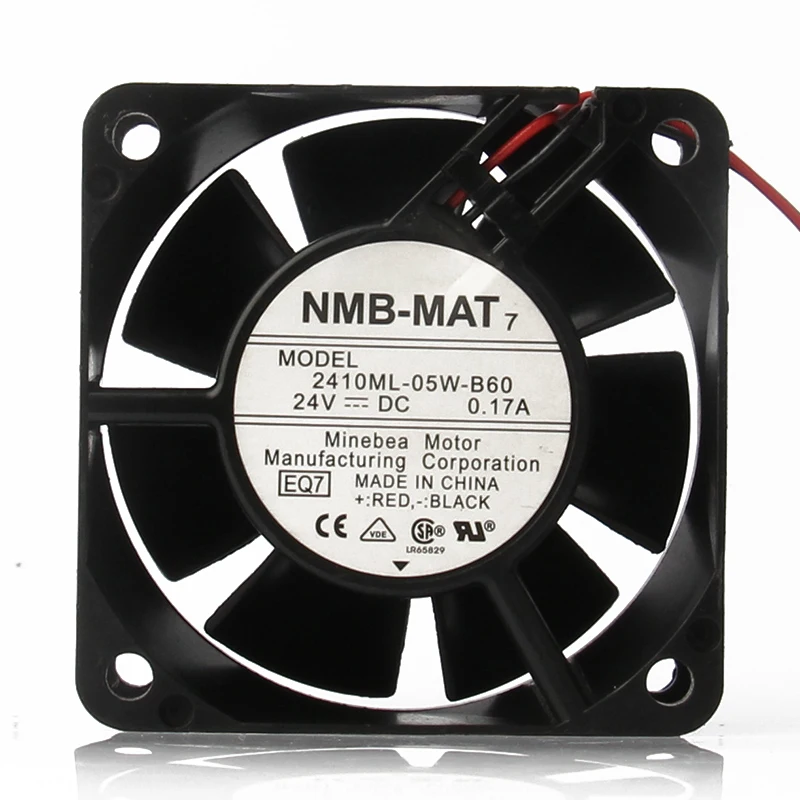 

Original 2410ML-05W-B60 DC 24V 0.17A 6CM 6025 Axial PC Case Gamer Cabinet Thermal Paste Video Card Motherboard Cooling Fan