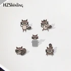 Акриловый значок на лацкан с изображением енота из мультфильма, смола эпоксидные украшения