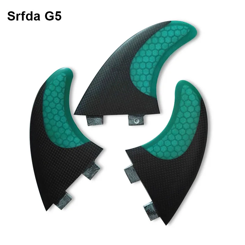 G5 Quillas Keels стекловолокно серфинговая доска двигатели руль плавник для серфинга FCS fin G5 3 шт доска для серфинга задний коврик aletas доска для серфинга плавники T - Цвет: Green No logo G5