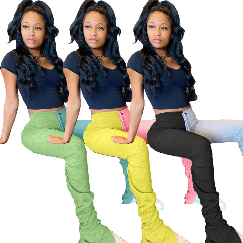 Повседневные женские штаны в складку джоггеры спортивные брюки плиссированные