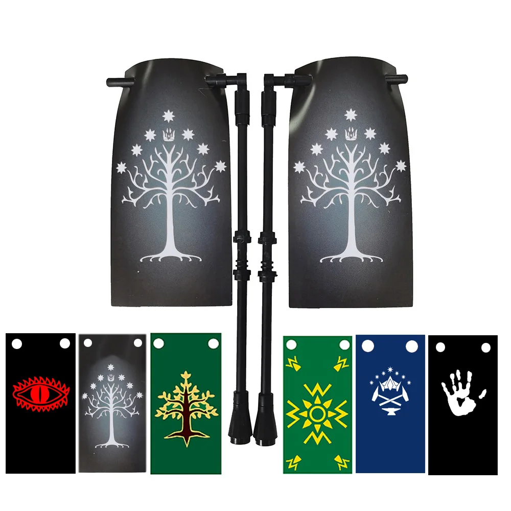 Большие флаги для Gondor Elves Rohan Mordo Durin Isengard Spartan Rome Flagman WARLORD пехота квадратные