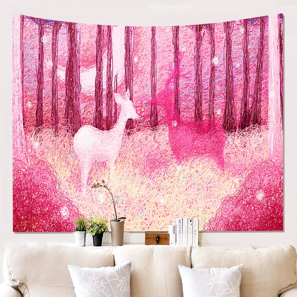 Zeegle мультфильм настенный гобелен креативное Искусство ковер Одеяло йога коврик