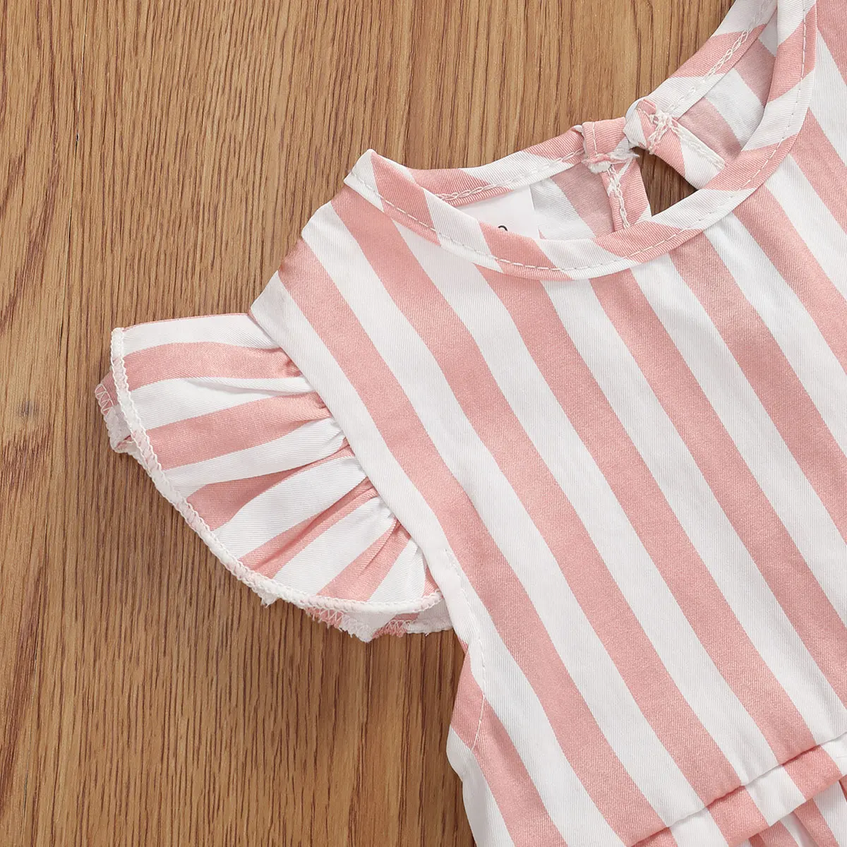 

Newborn Baby Girls Striped Print Sleeveless Romper Flying Sleeve O Neck Infant Toddler Cute Summer Rompers Jumpsuits 0-18M