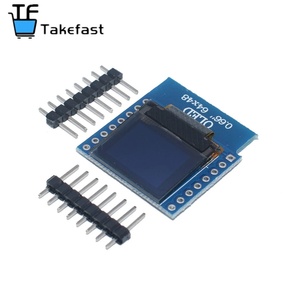 Модуль органического светодиода 0 66 дюйма для WEMOS D1 MINI ESP32 модуль AVR STM32 64x48 ЖК-экран