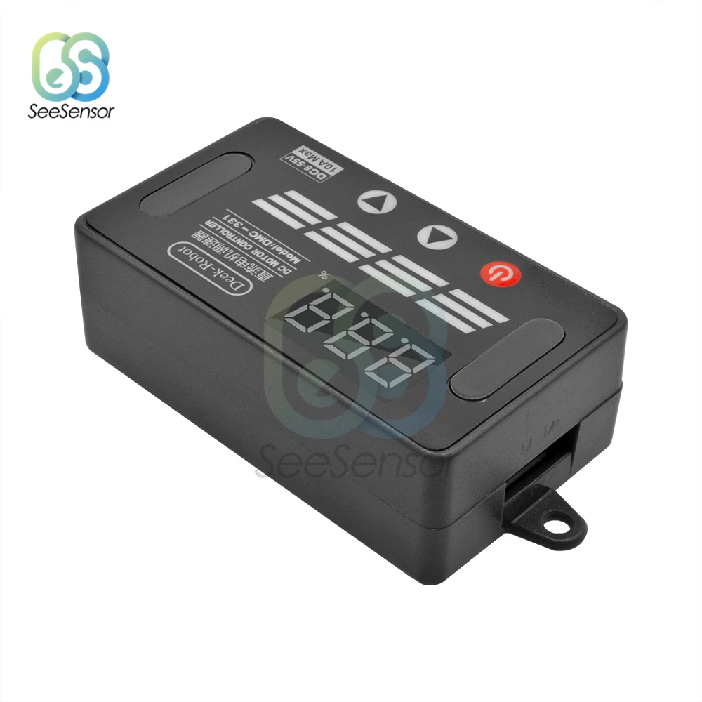 DMC-331 DC8V-55V 10A DC pwm двигатель Скорость Управление; Светодиодный Цифровой Регулируемый Скорость контроль регулятора переключатель регулятора 12V 24V 36V