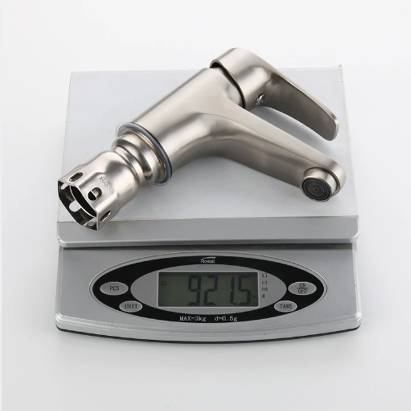 Смеситель для ванной комнаты из нержавеющей стали 304 с проволочным рисунком кран