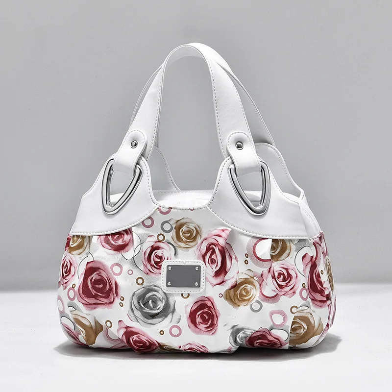 

Trendy Women Multi Colors Digital Printed Tote Bag PU Leather Hand Bag Women Crossbody Bag