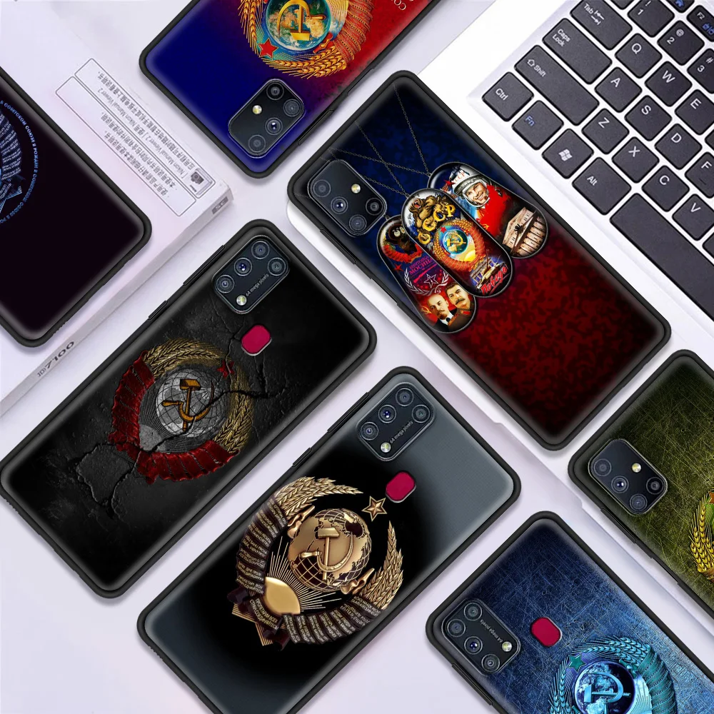 

USSR Flag Soviet Union Luxury Soft Cover for Samsung Galaxy M11 M21 M30S M31 M31S M51 A7 A9 2018 Smartphone Accessories Case
