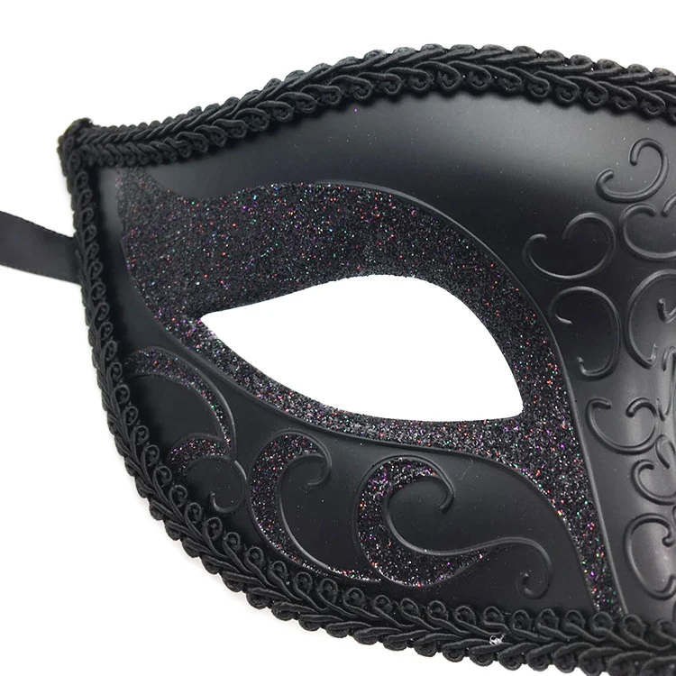 1 шт. высококачественные пластиковые полумаски для маскарада хэллоуивечерние