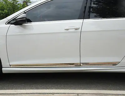 

Steel Chrome Side Door Body Molding Cover Trim 4pcs for VW Golf MK7 2013-2018
