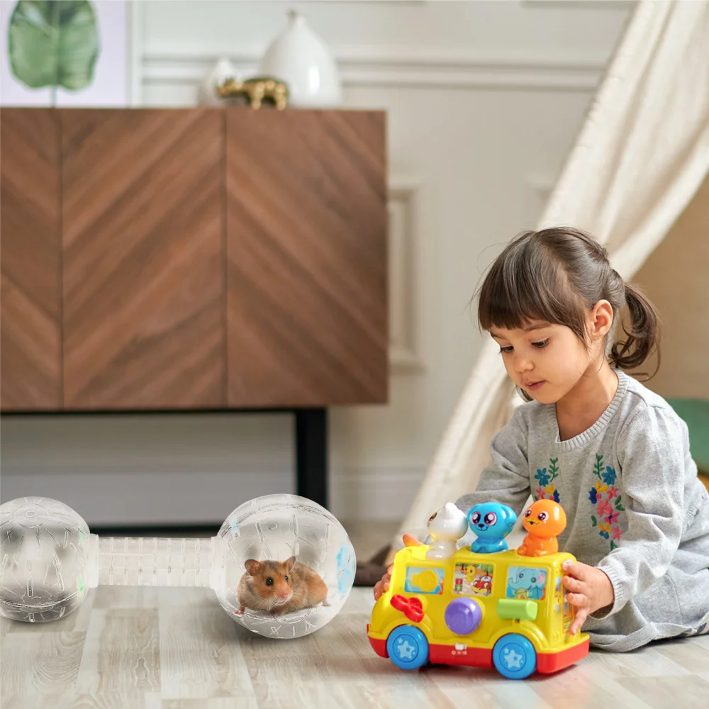 

Transparent Hamster Running Exercise Creative Silent Hamster Wheel