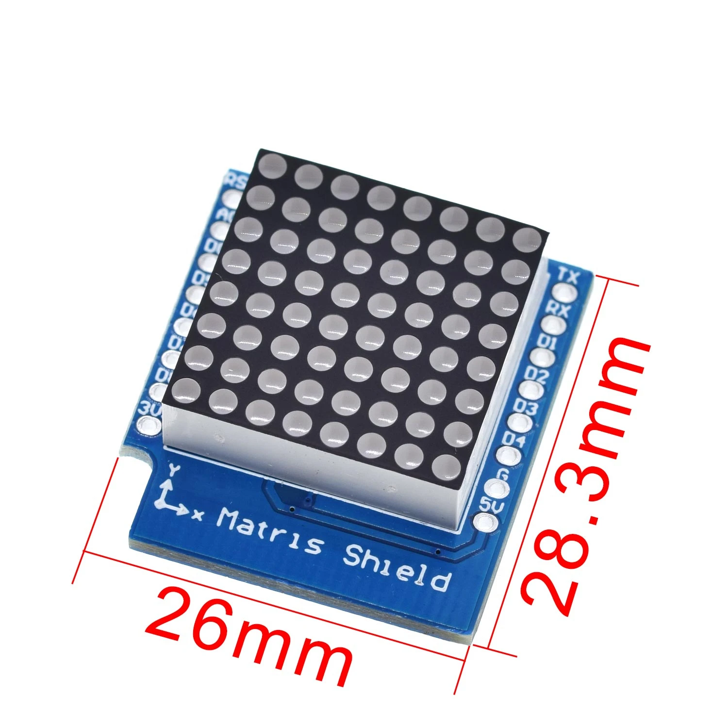 Матрица TZT светодиодный экран V1.0.0 для WEMOS D1 Mini цифровой сигнал выходной контроль