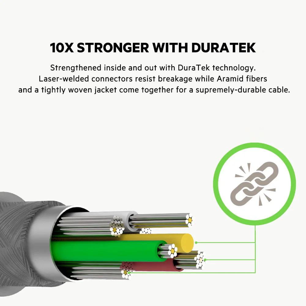 Оригинальный кабель Belkin с быстрой зарядкой повышением яркости 10X кожаным